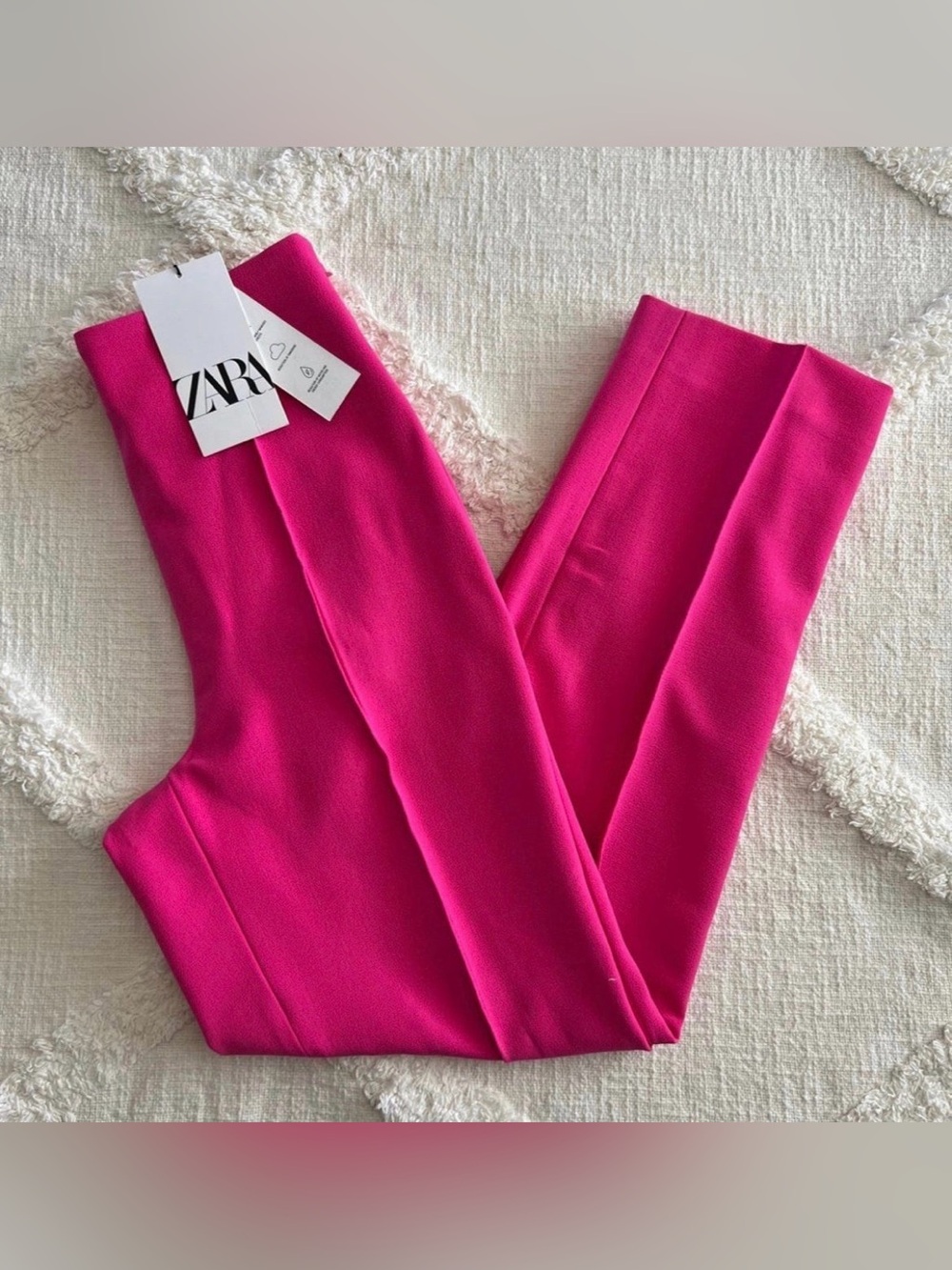 ZARA Bright Fuchsia Tailored Pants